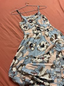 Fit And Flare Blue Dress