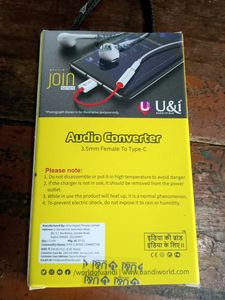 Audio Converter3.5mm Female To Type-C