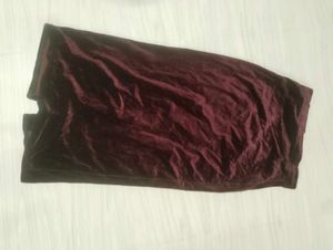 Burgundy Velvet Leggings