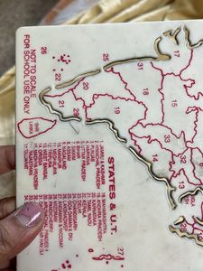 India Map stencil
