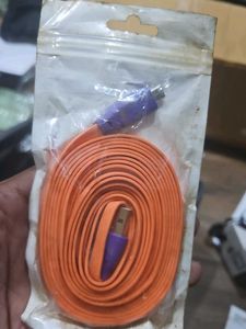 Orange USB to MicroUsb cable -3.3ft