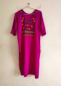 Women's kurti with embroidery work