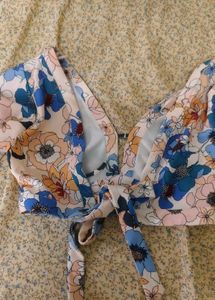 Floral Backless Top