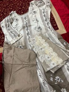 Elegant white Kurta Set