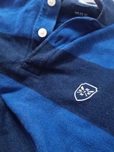 Max Striped Polo Shirt - Blue/Black