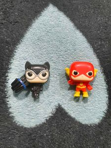 Kinder Joy DC Funko Pop! Figures: Catwoman & Flash
