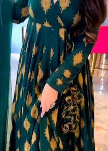 New Stunning Green Anarkali Suit 🍋‍🟩