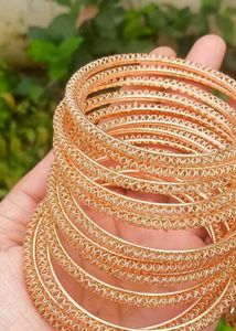 Shiny Rose gold Bangles