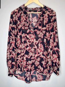 ZARA Floral Print Top