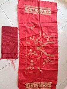 Semi stiched lehnga With Unstiched Blouse
