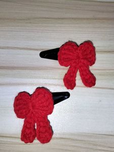 Crochet Bow Hait Clip
