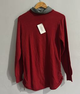 Red Turtleneck Sweater