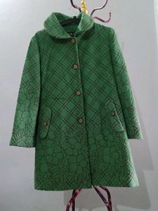 Green Floral Coat