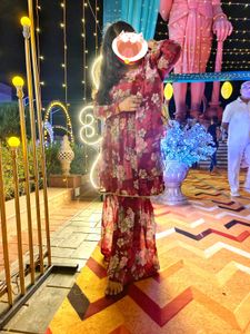 Asnew Sharara Kurta Set With Dupatta (Women&#39;s)