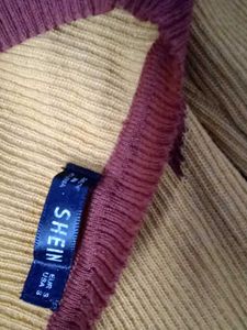 Winter Brown &amp; Mustard Dress