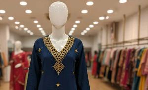 stylish embroidery new kurti