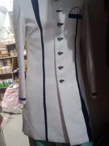 White Blue Shervani
