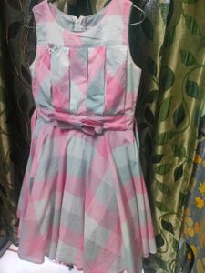 Pink &amp; White Checkered Dress