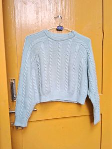 Pastel Green Knitted Pullover