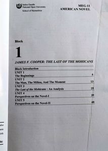 IGNOU AMERICAN NOVEL, MEG 11