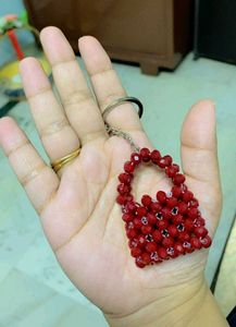 Beaded Bag Keychain