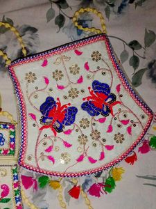 Embroidered Handbags (Set of 2)