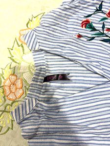 A Casual Top With embroidery