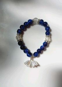 Dual Shade Purple And Dark Blue With Flower