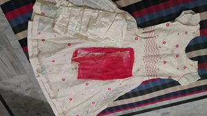 Cream Embroidered Salwar Kameez Suit