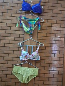 Combo Of Four  Hnm Premium   Bra N Panty