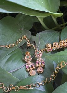 Gold Plated Coin Necklace Set