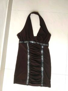 Brown Bodycon Mini Dress