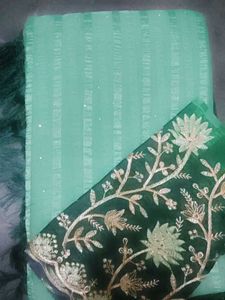 Unstitched Sea Green Suit Piece