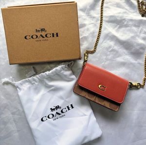 Coach Color Block Card Case