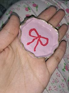 Pinteresty Coquette Pink Bow Mini Jewellery Tray