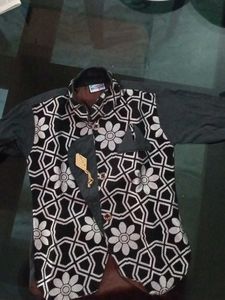 Geometric Floral Print Jacket