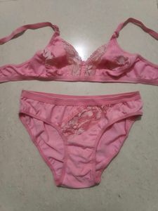 Pink Bra & Panty Set