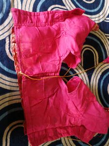 New pink organza blouse