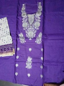 Cotton Embroidery Suit