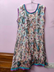 Vibrant Multicolour Knee-Length Dress