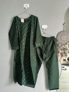 Green Kurta Set