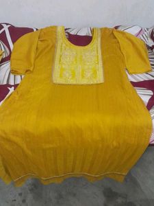 Yellow Embroidered Salwar Kameez