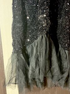 Black Bell Sleeves Mermaid Bodycon One piece