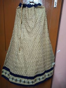 Elegant Blue &amp; Gold Kurta Set