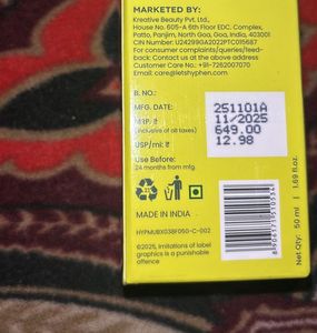 HYPHEN “DOUBLE SHOT RADIANCE-LIFT SERUM”