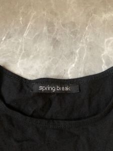Black Crop Tshirt