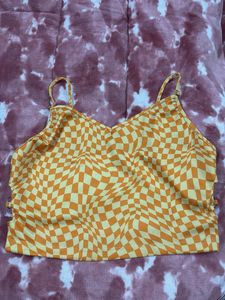 Checkered Cami Crop Top