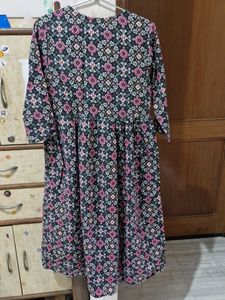 Anouk Printed BLACK kurta For Women