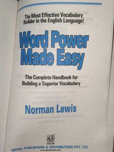 Word Power Made Easy by Norman Lewis