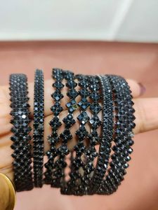Oxidised Metallic Bangles (Set)🖤